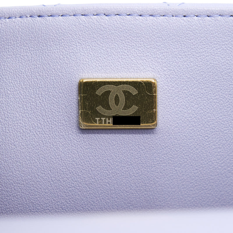 Chanel 21K Lilac /Light Purple Mini Rectangular Top Handle