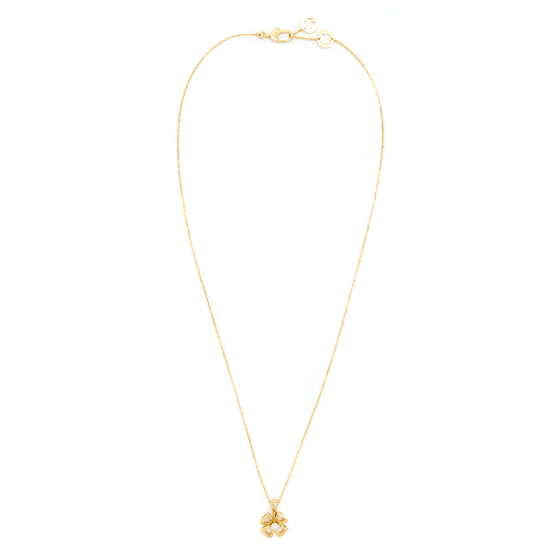 Bvlgari Forever Necklace Yellow Gold with One Diamond