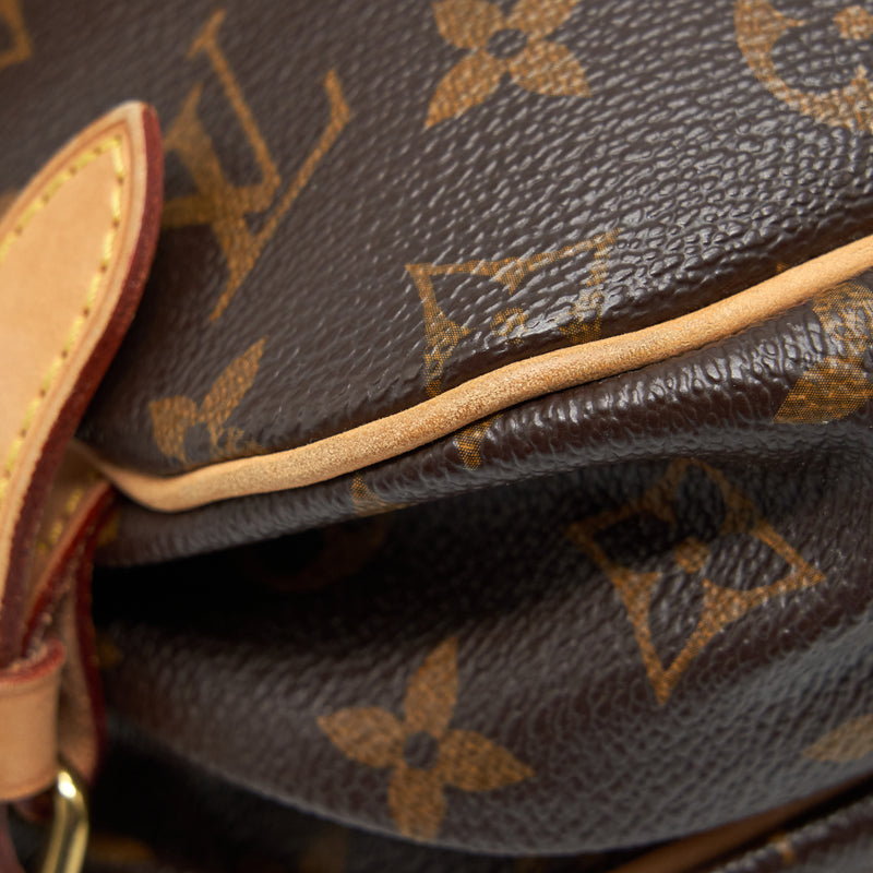 Louis Vuitton Vintage Double Side Crossbody Bag Monogram Canvas GHW