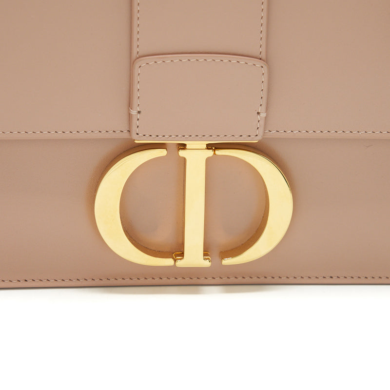 Dior Montaigne 24 Medium Flap Bag Beige Pink with GHW