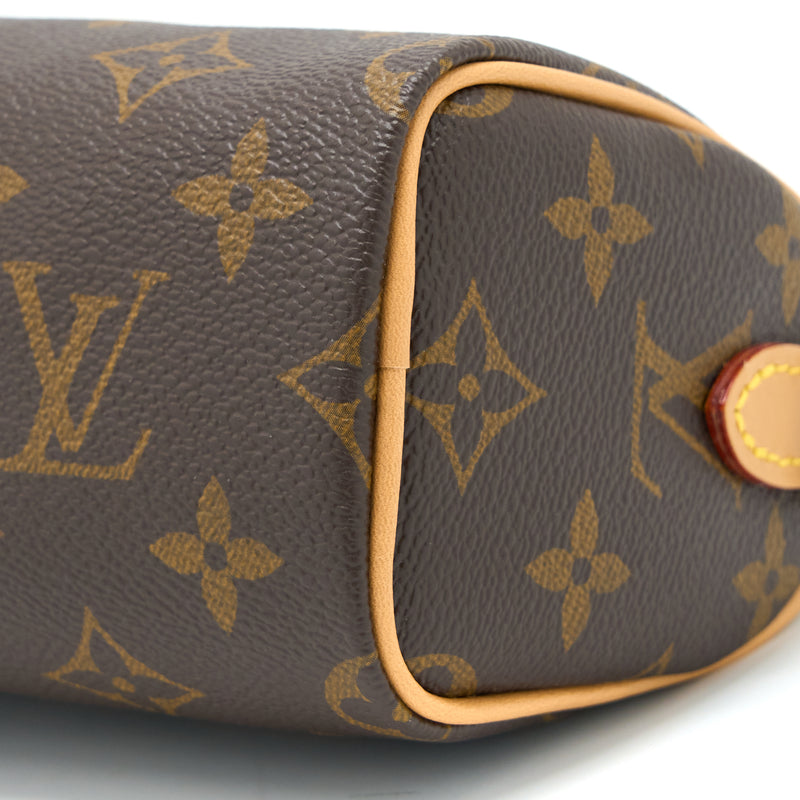 Louis Vuitton Nano Speedy Monogram Canvas GHW (New Version)