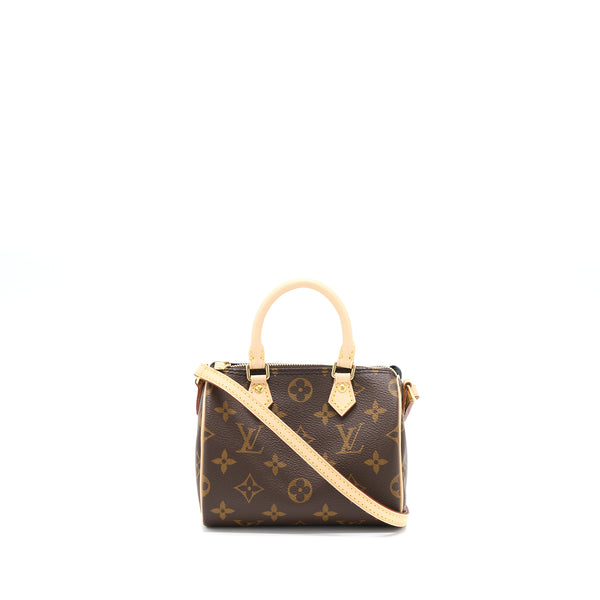 Louis Vuitton Nano Speedy Monogram Canvas GHW