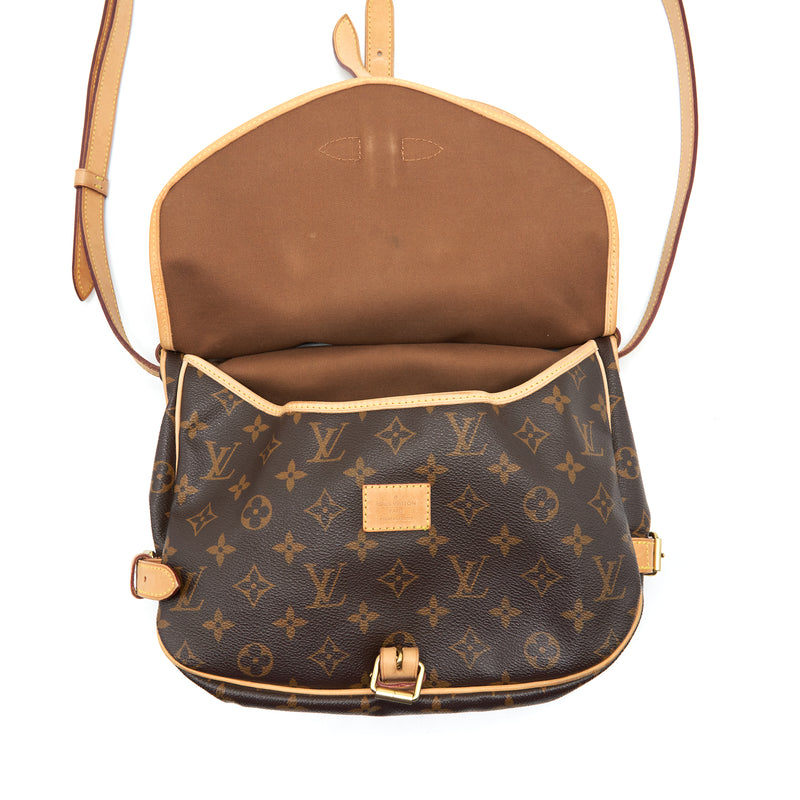 Louis Vuitton Vintage Double Side Crossbody Bag Monogram Canvas GHW