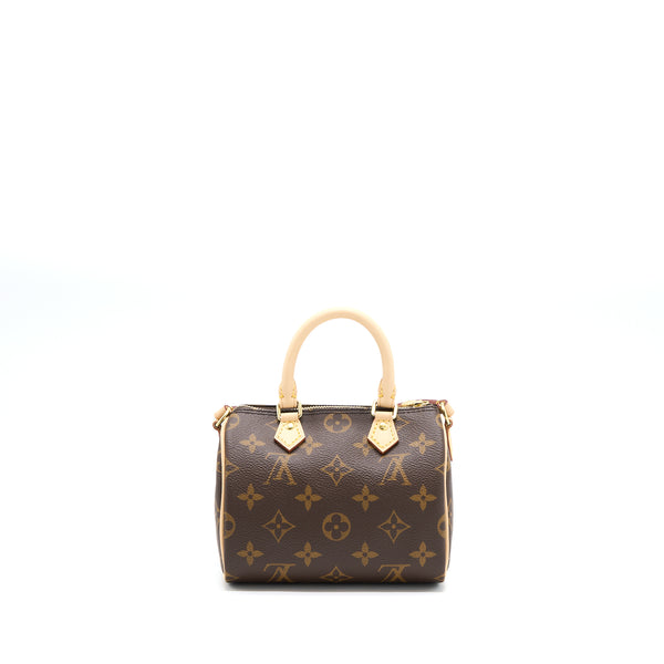 Louis Vuitton Nano Speedy Monogram Canvas GHW