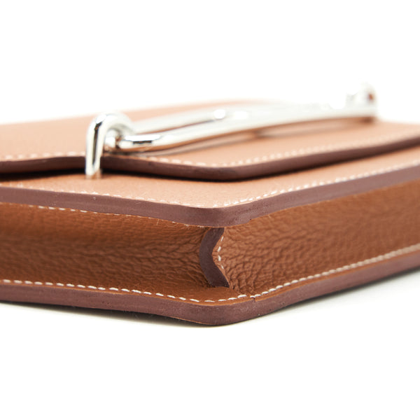 Hermes Roulis Slim Evercolor Gold SHW stamp Z