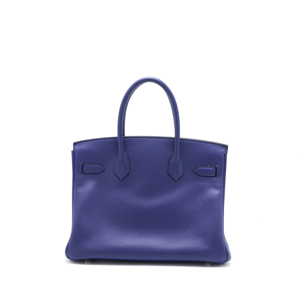 Hermes Birkin 30 Tressage Swift Bleu/Encre SHW Stamp D