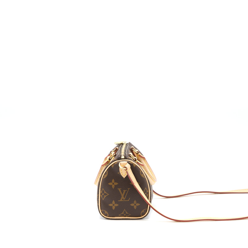 Louis Vuitton Nano Speedy Monogram Canvas GHW