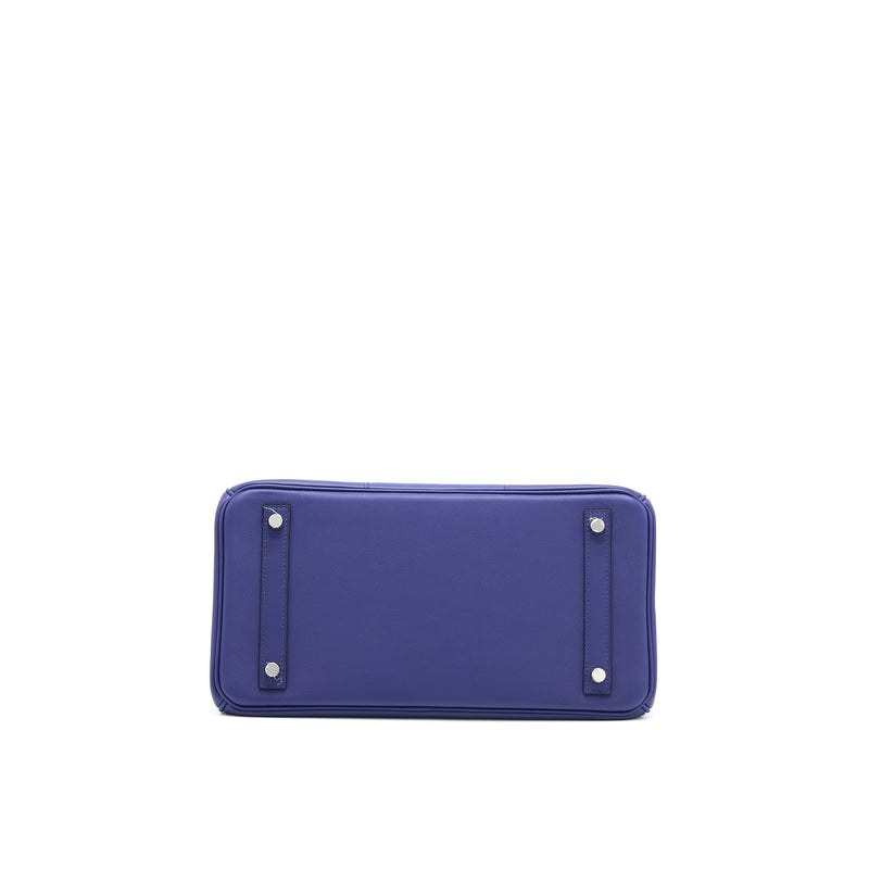 Hermes Birkin 30 Tressage Swift Bleu/Encre SHW Stamp D