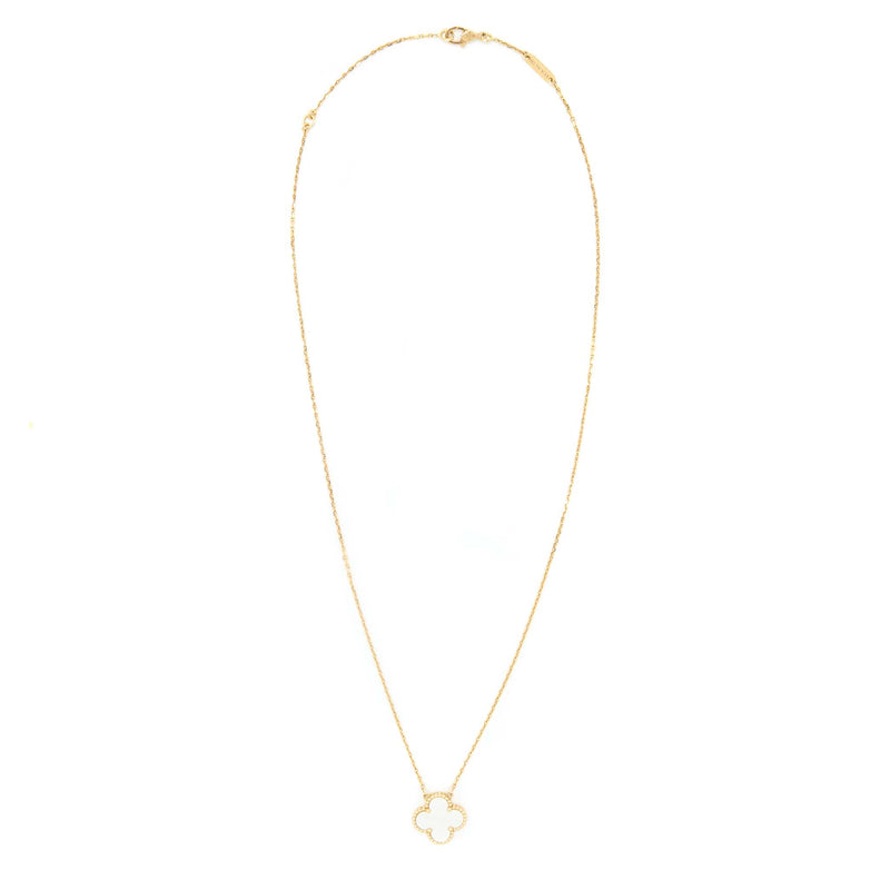Van Cleef & Arpels Vintage Alhambra Pendant Mother of Pearl/Yellow gold