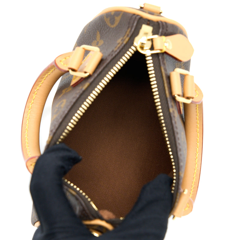 Louis Vuitton Nano Speedy Monogram Canvas GHW (New Version)
