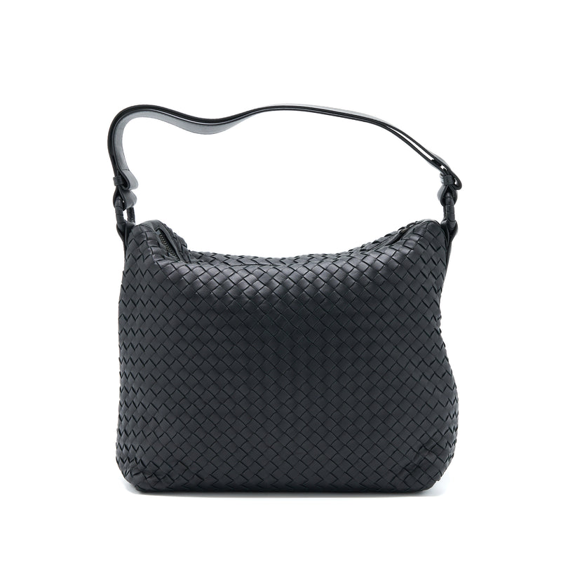 Bottega Veneta Hobo Bag Intrecciato Black