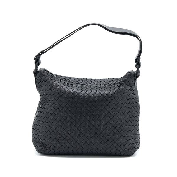 Bottega Veneta Hobo Bag Intrecciato Black