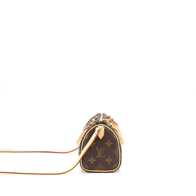 Louis Vuitton Nano Speedy Monogram Canvas GHW