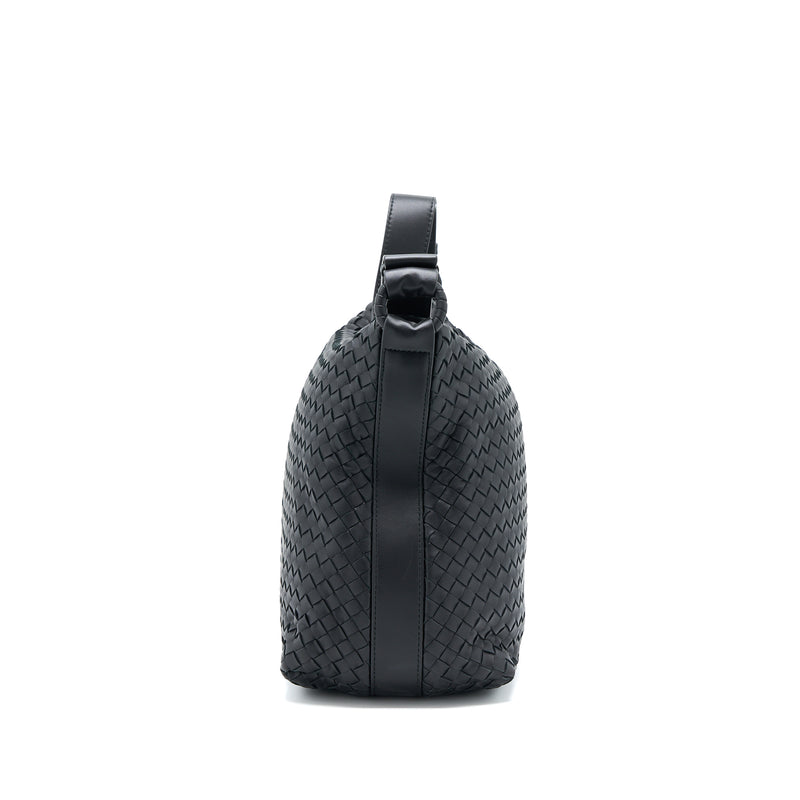 Bottega Veneta Hobo Bag Intrecciato Black