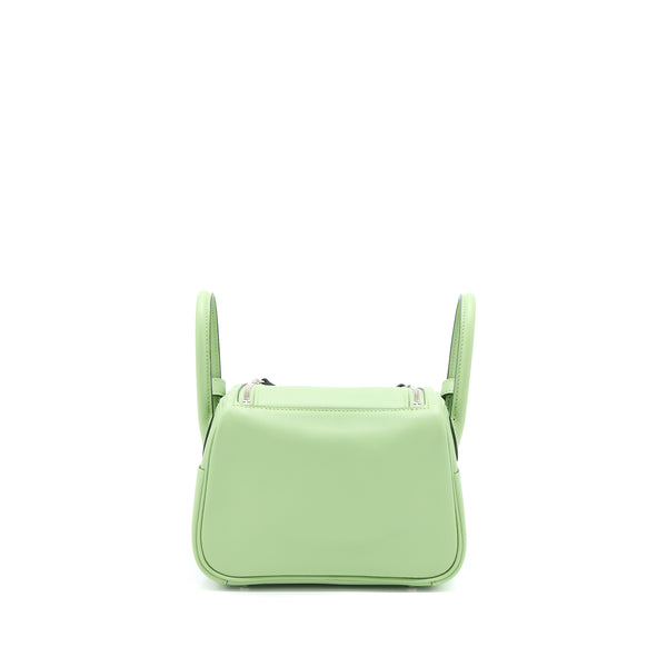 Hermes Mini Lindy Swift Vert Criquet SHW Stamp Y