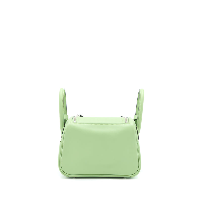 Hermes Mini Lindy Swift Vert Criquet SHW Stamp Y