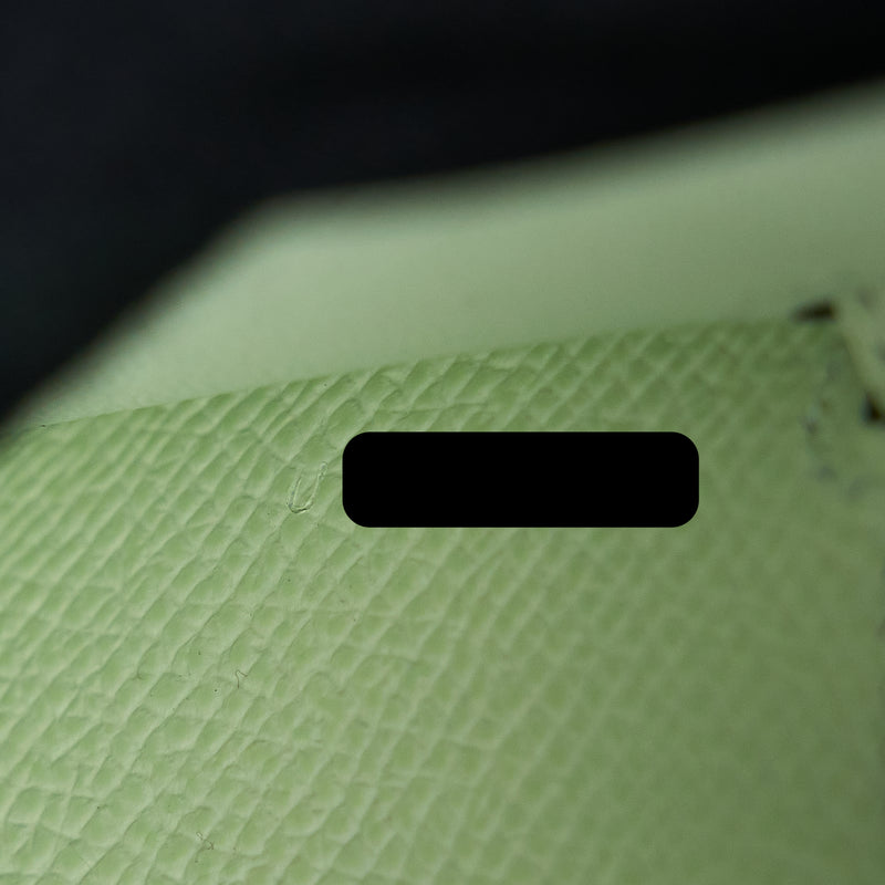 Hermes Kelly To Go Epsom Vert Fizz SHW Stamp U