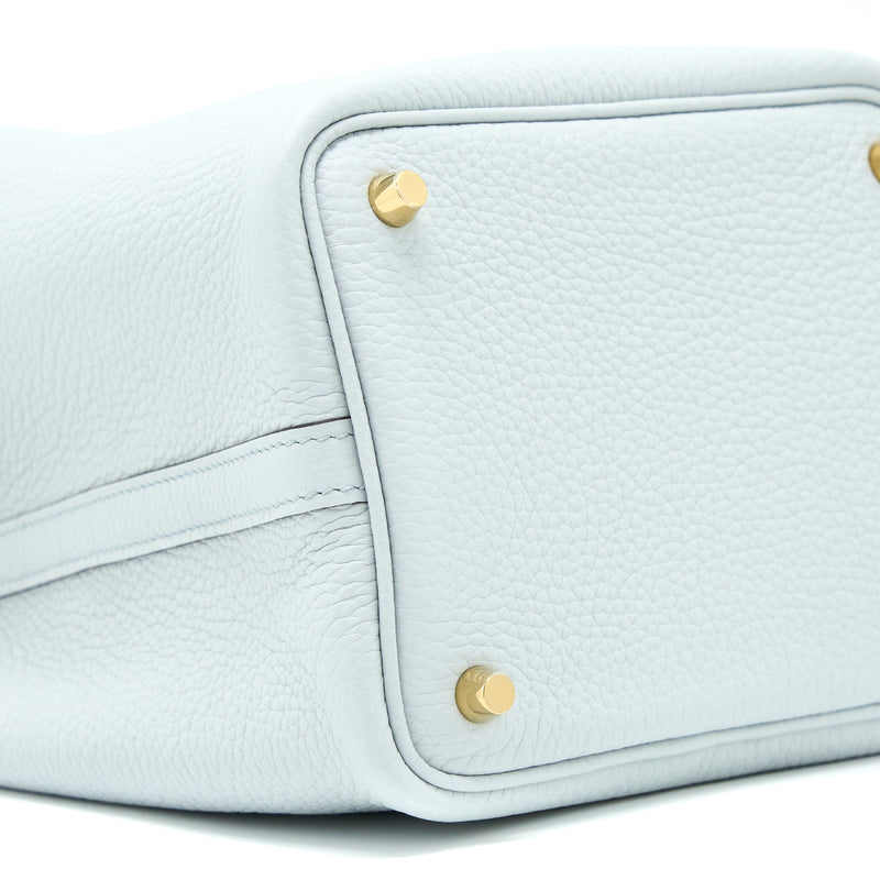 Hermes Picotin 18 Lock Bag Clemence Blue Pale GHW Stamp Z