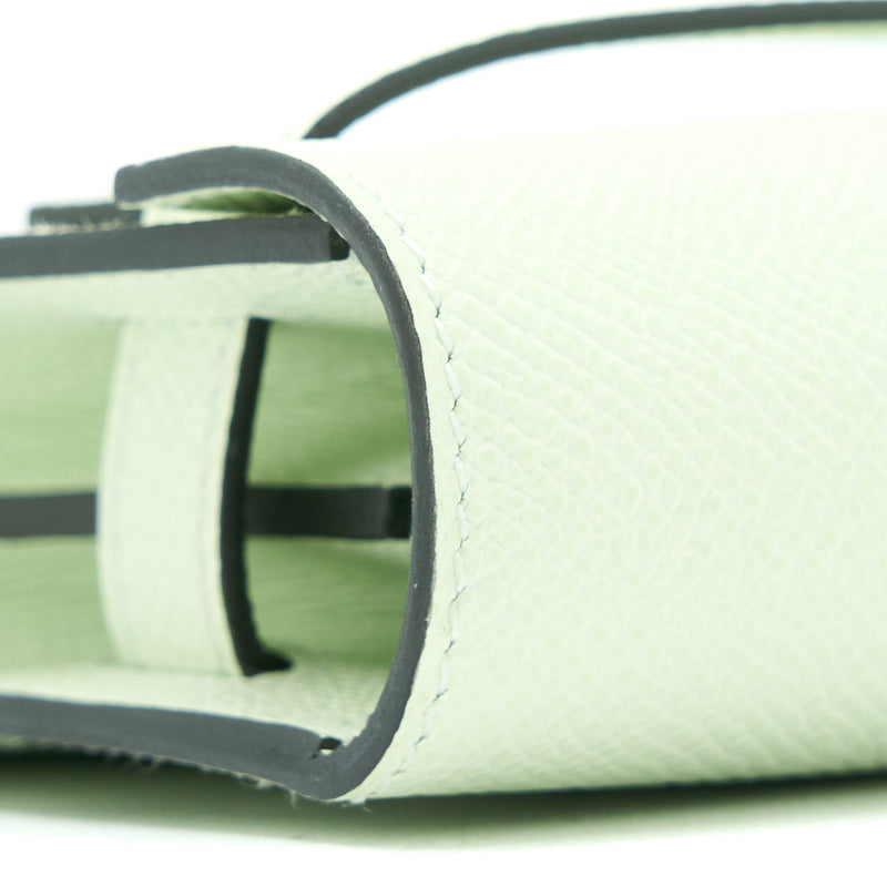 Hermes Kelly To Go Epsom Vert Fizz SHW Stamp U