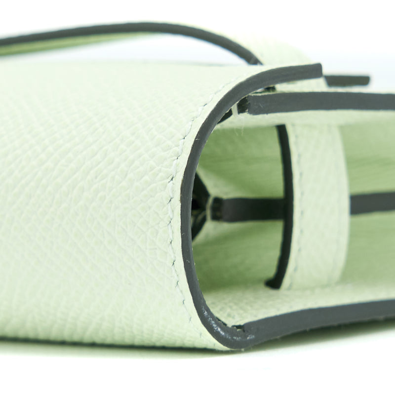 Hermes Kelly To Go Epsom Vert Fizz SHW Stamp U