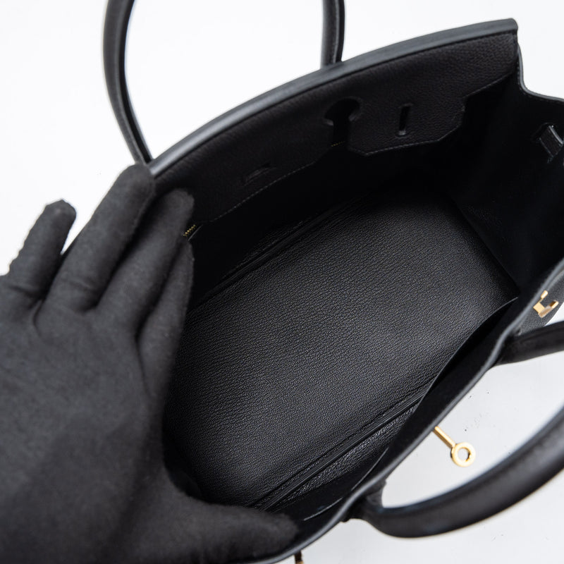 Hermes Birkin 30 Togo Black GHW Stamp D