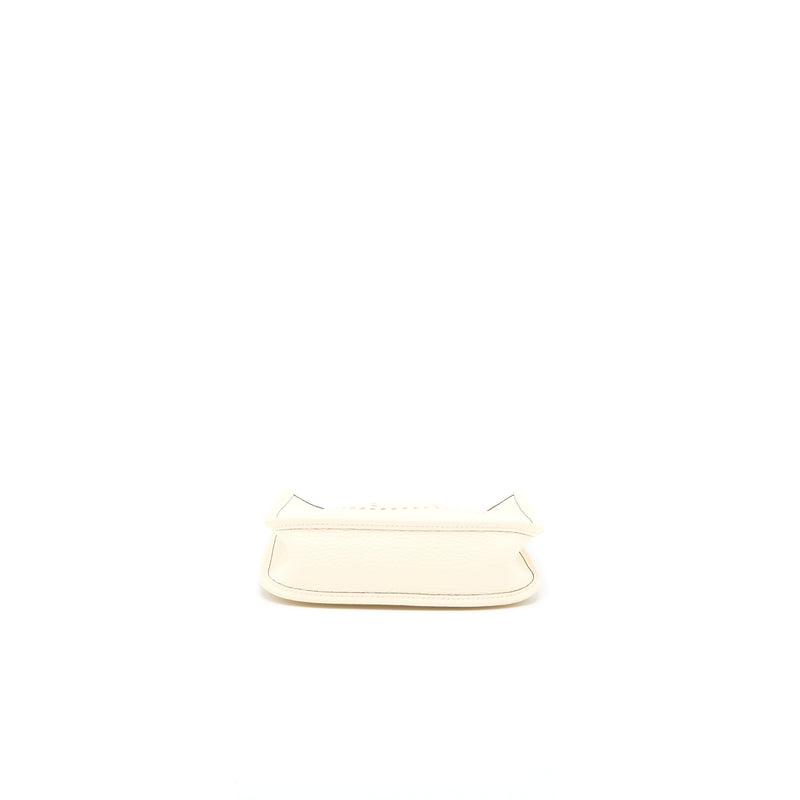 Hermes Mini Evelyne Clemence Nata/Multicolor Strap SHW Stamp U