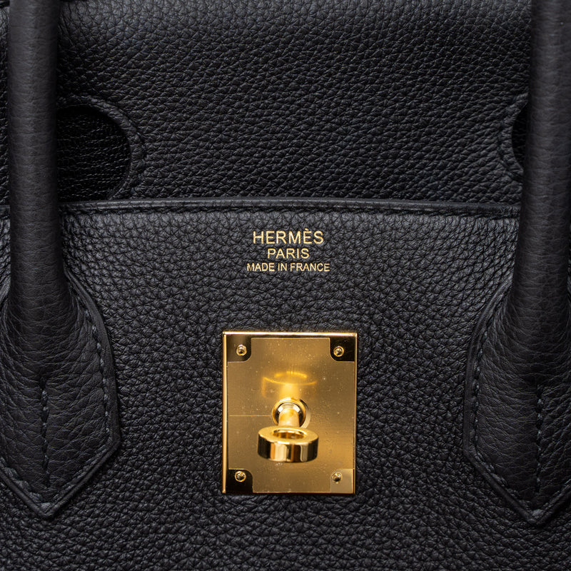 Hermes Birkin 30 Togo Black GHW Stamp D