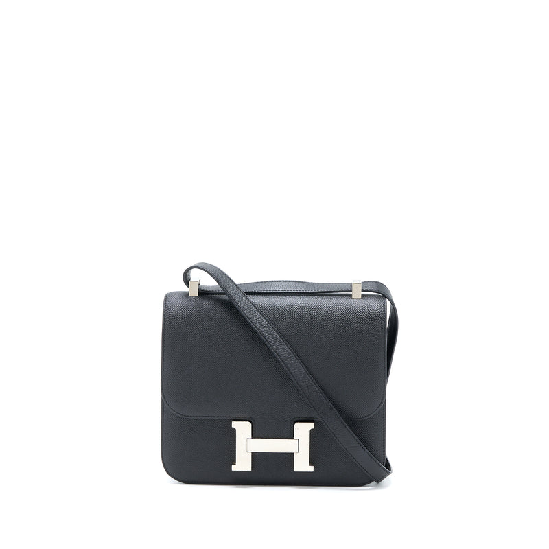 Hermes Constance 24 Epsom Black SHW Stamp A