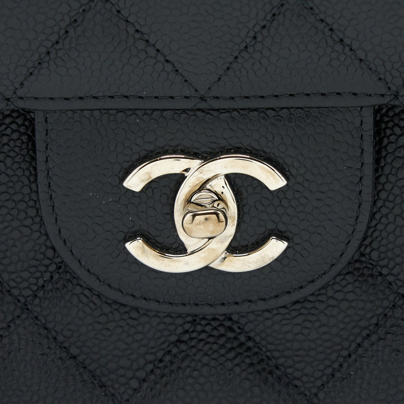 Chanel Jumbo Classic Double Flap Bag Caviar Black SHW