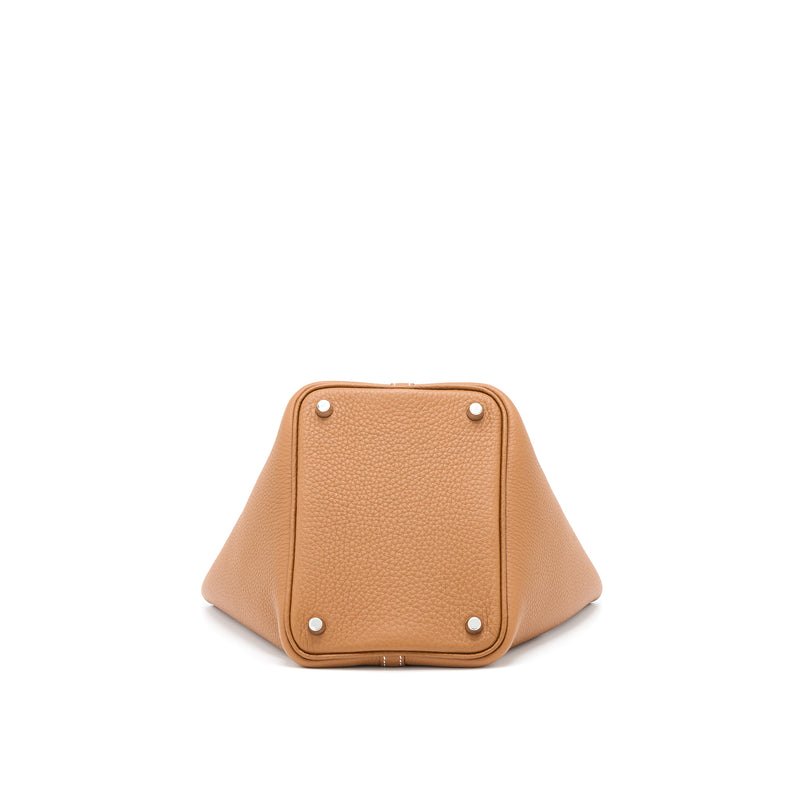 Hermes Picotin 18 Lock Bag Clemence Gold SHW Stamp U