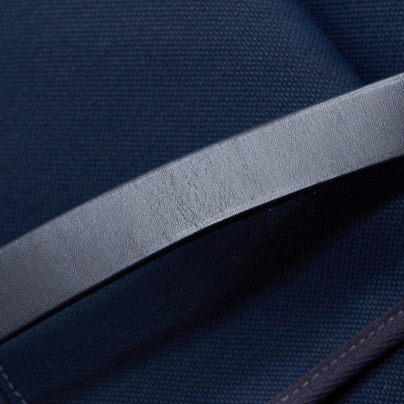 Hermes Herbag Backpack Canvas/Leather Dark Blue/Black SHW Stamp Z