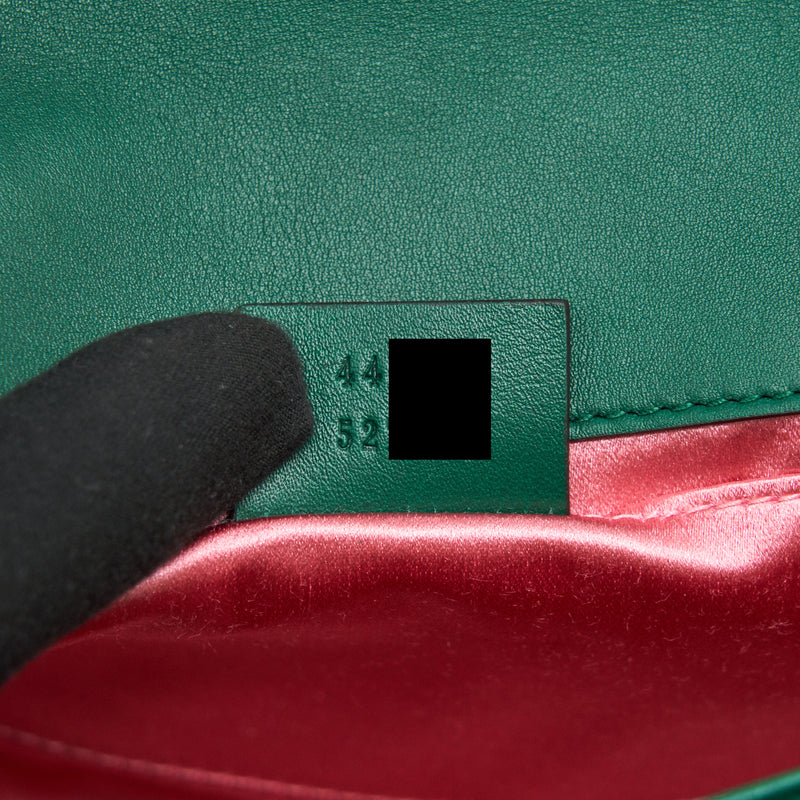 Gucci mini marmont Bag Velvet Green GHW