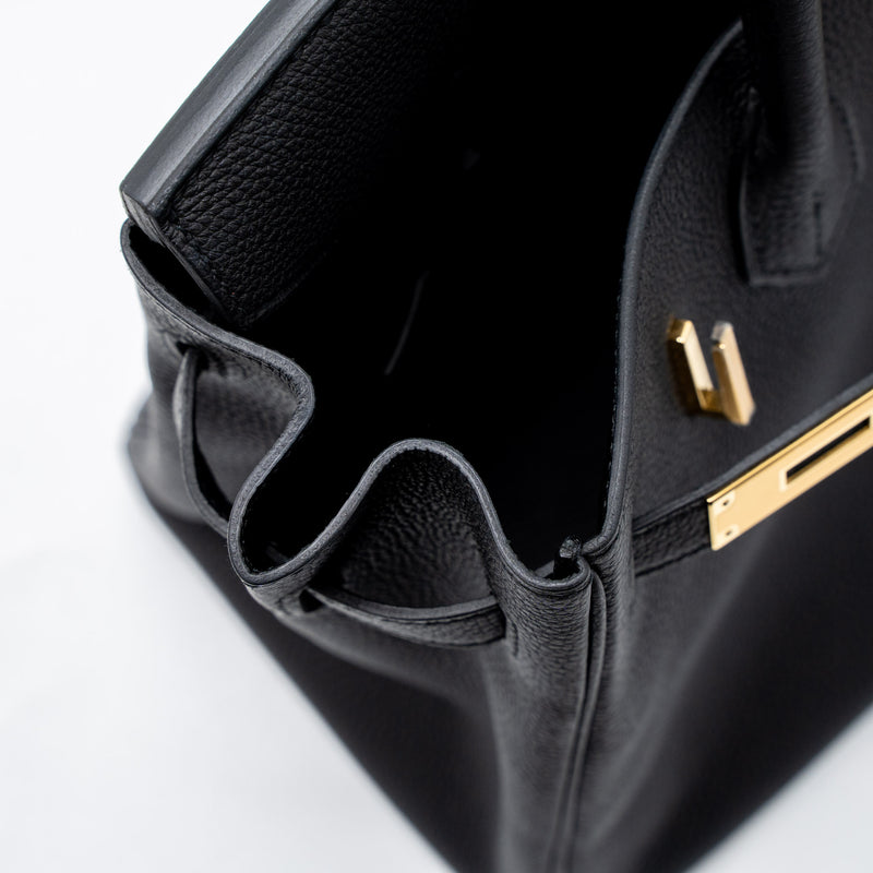 Hermes Birkin 30 Togo Black GHW Stamp D