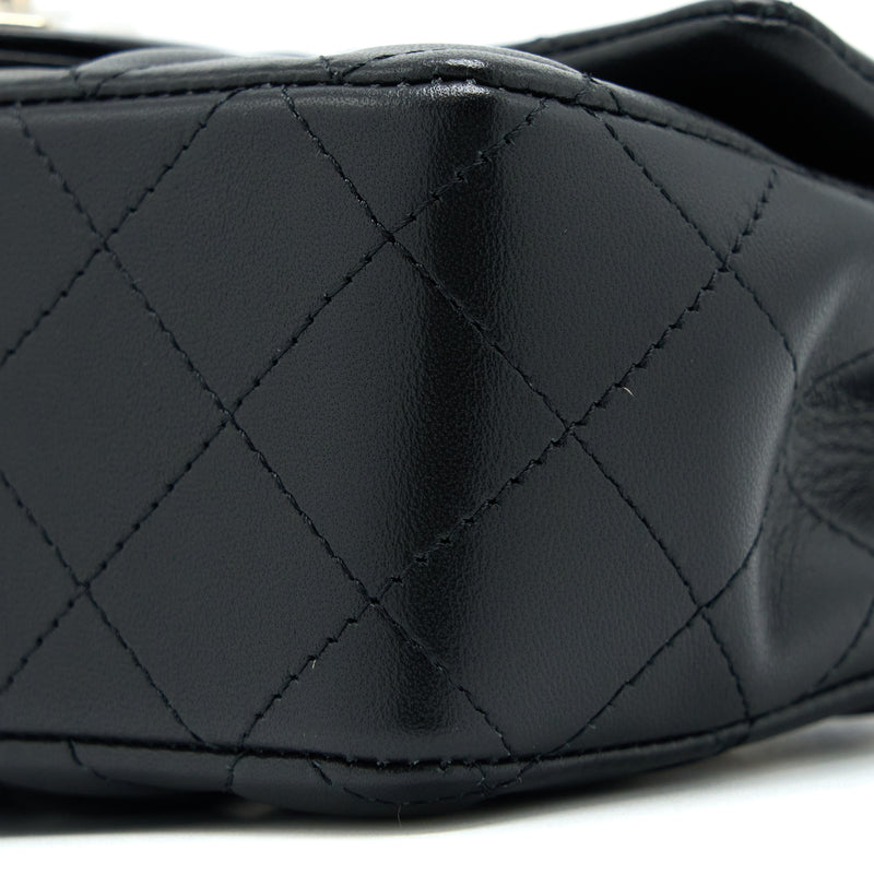 Chanel Mini Rectangular Flap Bag Lambskin Black LGHW