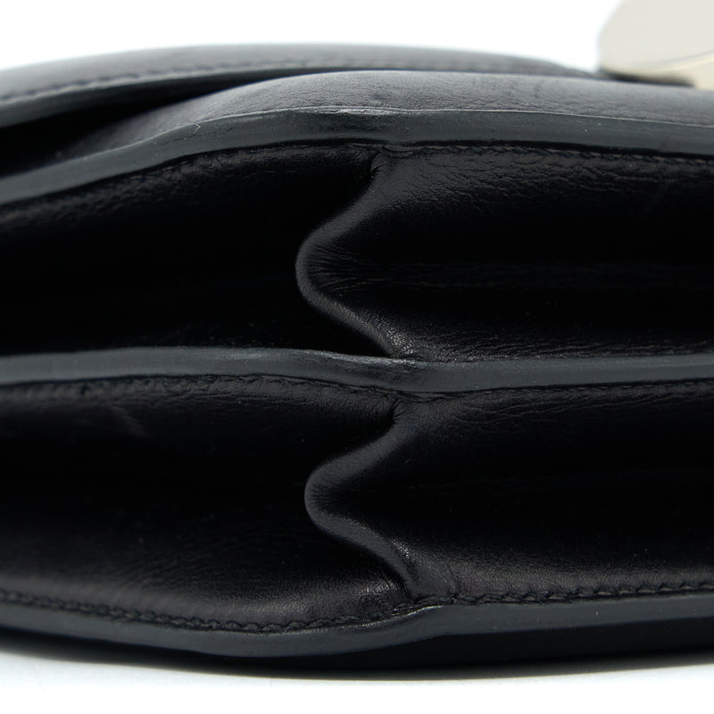 Hermes 2002 20 Bag Evergrain Black SHW Stamp D