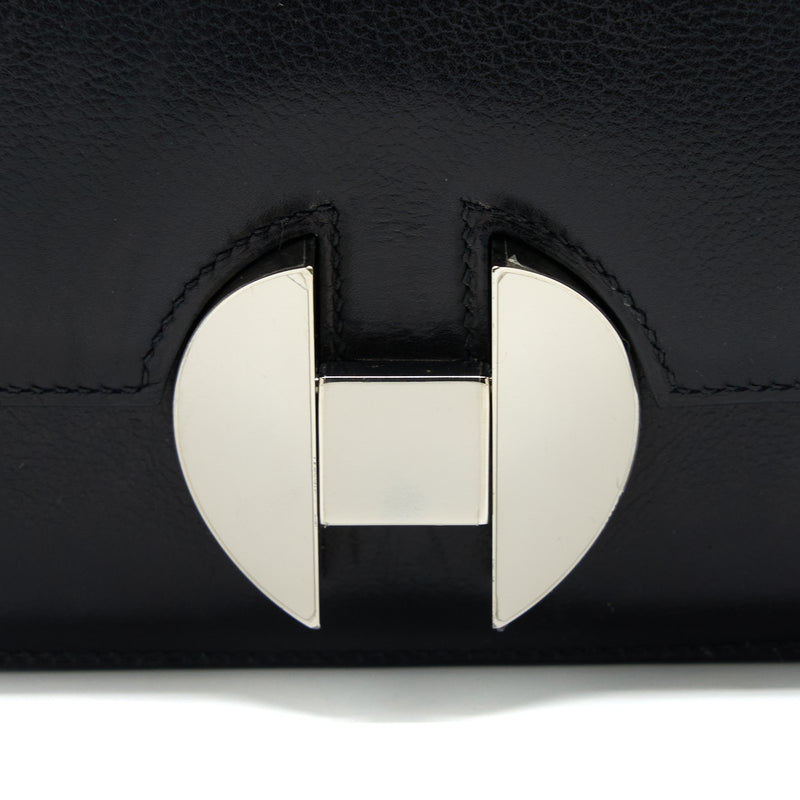 Hermes 2002 20 Bag Evergrain Black SHW Stamp D