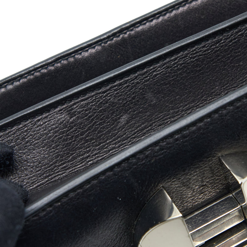 Hermes 2002 20 Bag Evergrain Black SHW Stamp D