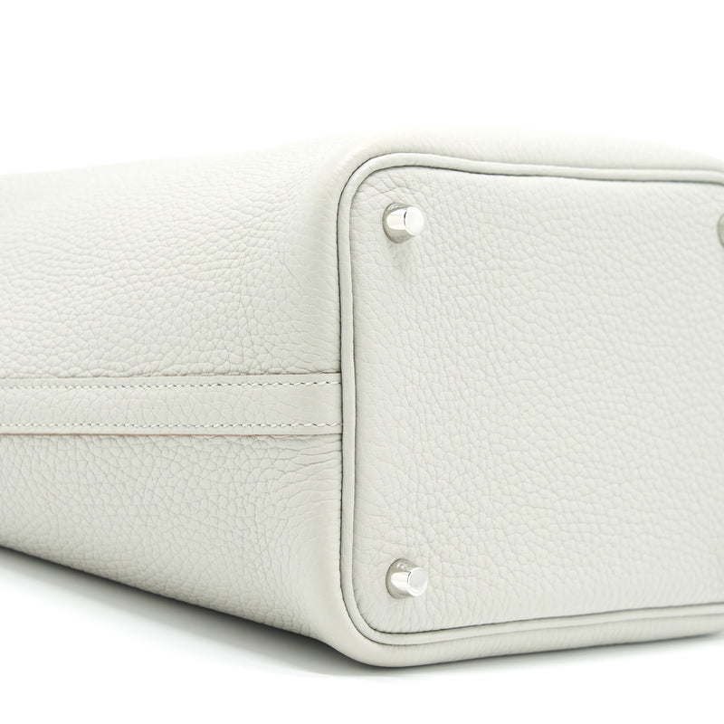 Hermes Picotin 18 Lock Bag Clemence Gris Perle SHW Stamp U