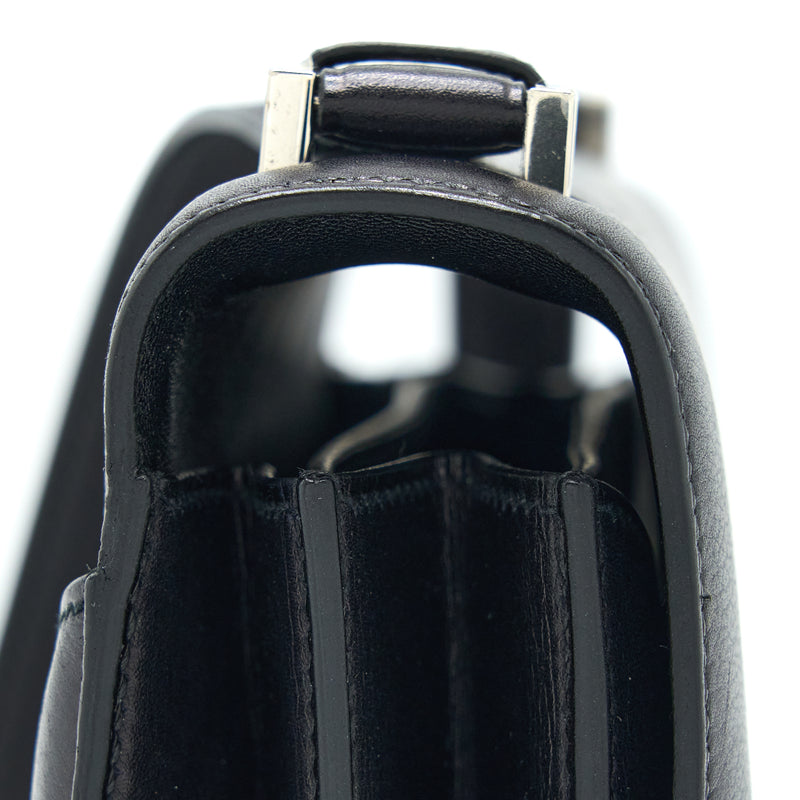 Hermes 2002 20 Bag Evergrain Black SHW Stamp D