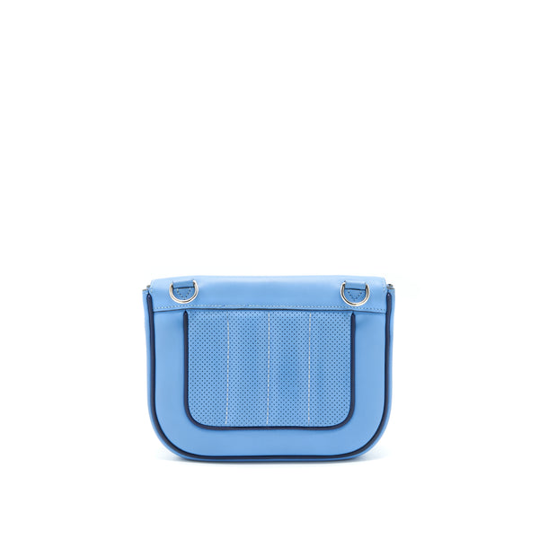 Hermes Berlin Mini Swift Blue SHW Stamp Square R
