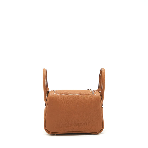 Hermes Mini Lindy Clemence Gold SHW Stamp Z