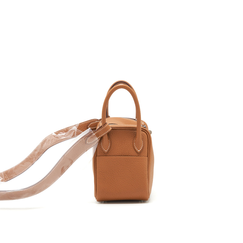 Hermes Mini Lindy Clemence Gold SHW Stamp Z