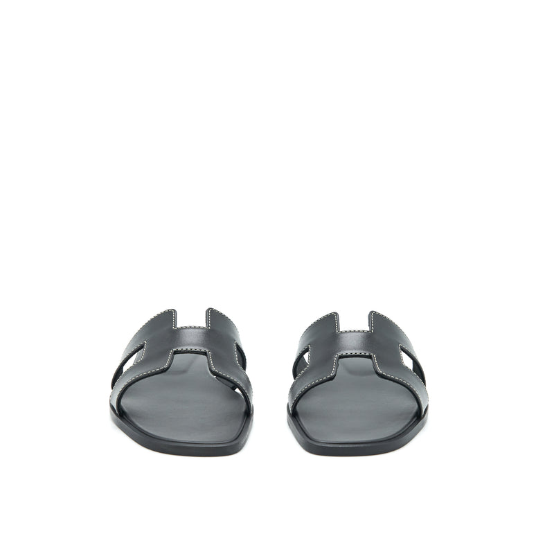 Hermes Size 36.5 Oran Sandal Box Black