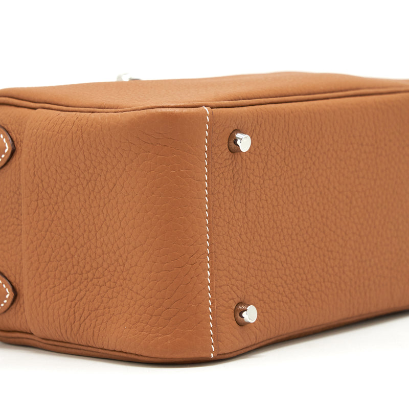 Hermes Mini Lindy Clemence Gold SHW Stamp Z