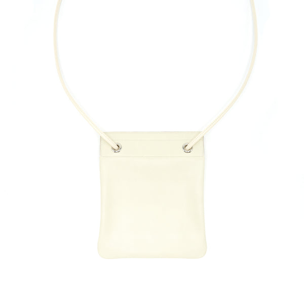 Hermes Aline Mini Swift Craie/ Nata SHW Stamp Y
