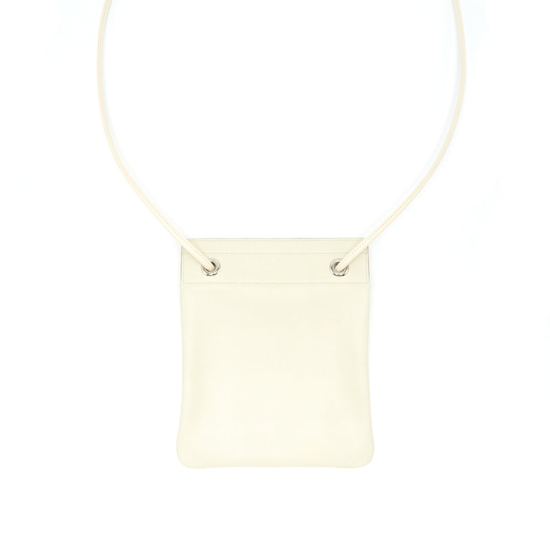 Hermes Aline Mini Swift Craie/ Nata SHW Stamp Y