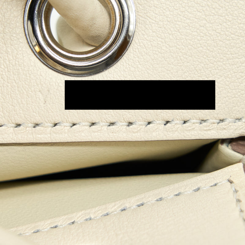 Hermes Aline Mini Swift Craie/ Nata SHW Stamp Y