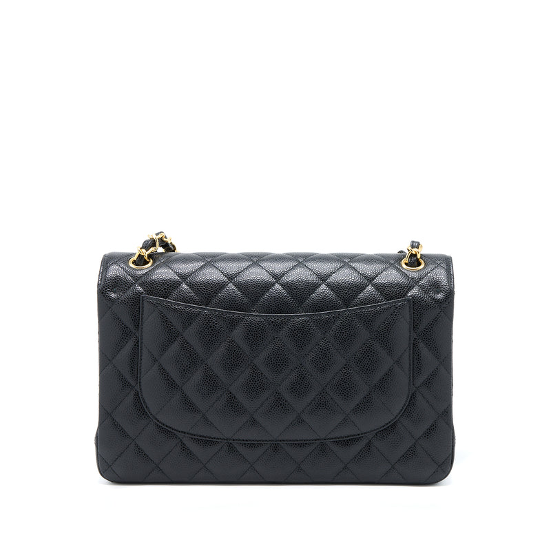 Chanel Classic Jumbo Double Flap Caviar Black GHW (Microchip)