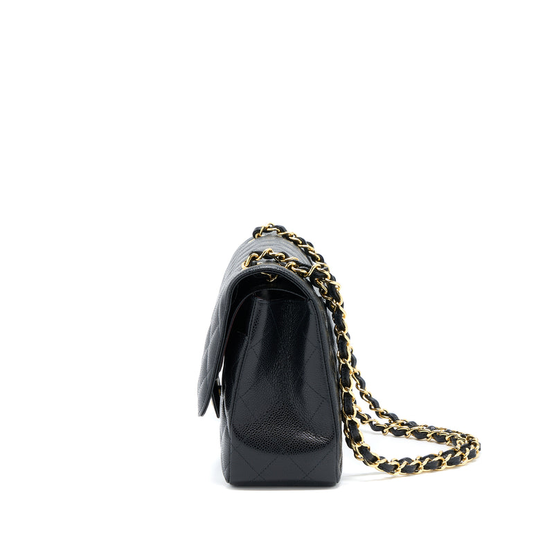Chanel Classic Jumbo Double Flap Caviar Black GHW (Microchip)