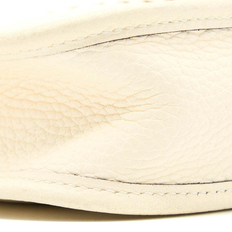 Hermes Mini Evelyne Clemence Nata/Multicolor Strap SHW Stamp U